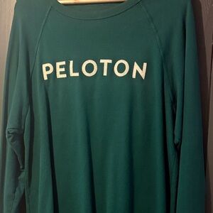 Peloton Forest Green Classic Raglan Cut Crewneck Sweatshirt